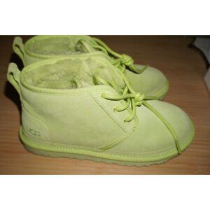 UGG Neumel Platform Boots - key Lime Green Suede - Size 8 - Cozy Y2K Streetwear